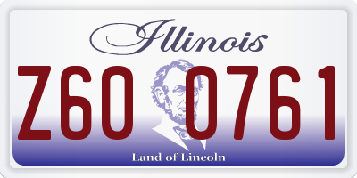 IL license plate Z600761