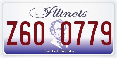 IL license plate Z600779