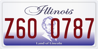 IL license plate Z600787
