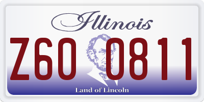 IL license plate Z600811
