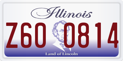 IL license plate Z600814