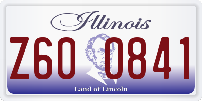 IL license plate Z600841