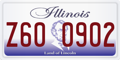 IL license plate Z600902