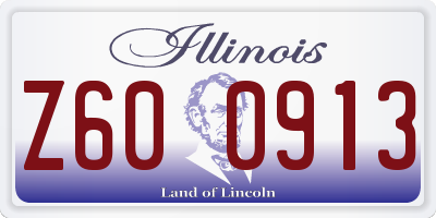 IL license plate Z600913