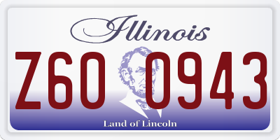 IL license plate Z600943