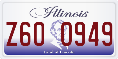 IL license plate Z600949