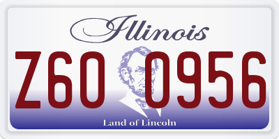 IL license plate Z600956