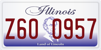 IL license plate Z600957