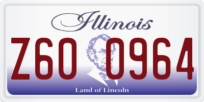 IL license plate Z600964