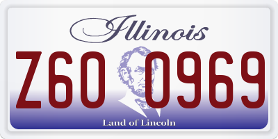 IL license plate Z600969