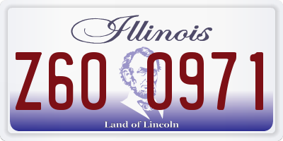 IL license plate Z600971