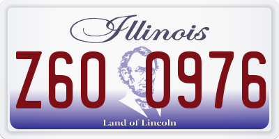 IL license plate Z600976