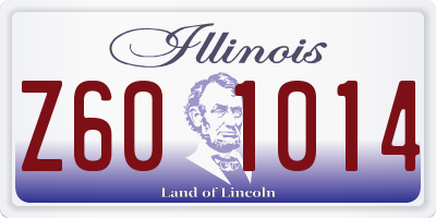 IL license plate Z601014