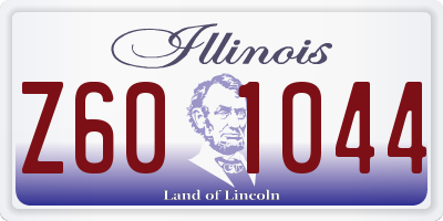IL license plate Z601044