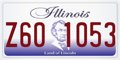 IL license plate Z601053