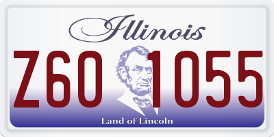 IL license plate Z601055