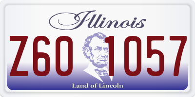 IL license plate Z601057