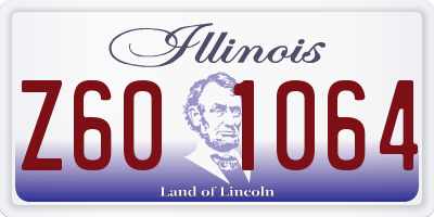 IL license plate Z601064