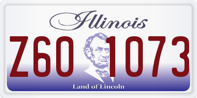 IL license plate Z601073