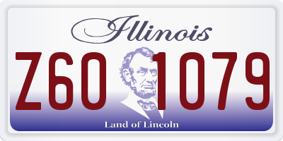 IL license plate Z601079