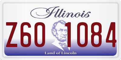 IL license plate Z601084