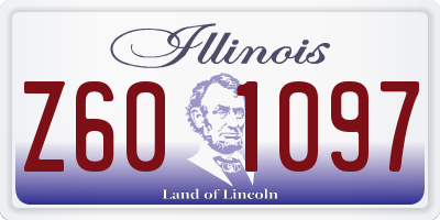 IL license plate Z601097