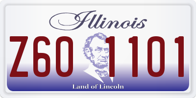 IL license plate Z601101