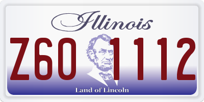 IL license plate Z601112