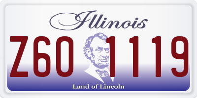 IL license plate Z601119