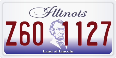 IL license plate Z601127