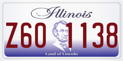 IL license plate Z601138