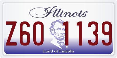 IL license plate Z601139