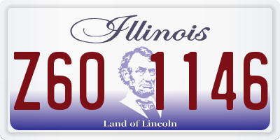 IL license plate Z601146