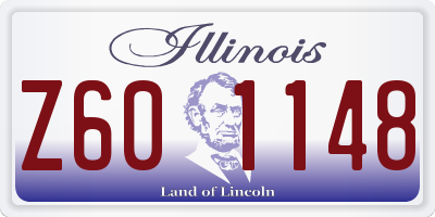 IL license plate Z601148