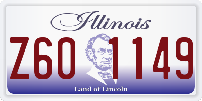 IL license plate Z601149