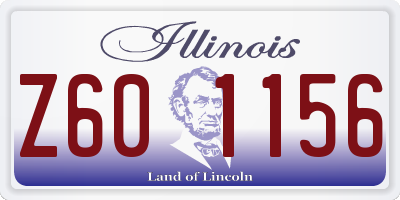 IL license plate Z601156