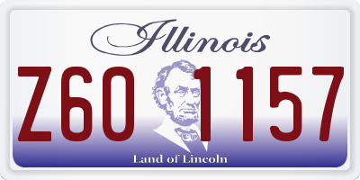 IL license plate Z601157