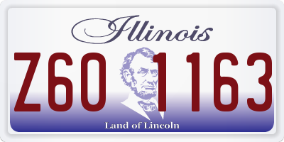 IL license plate Z601163