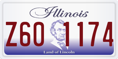 IL license plate Z601174