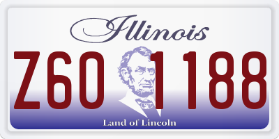 IL license plate Z601188