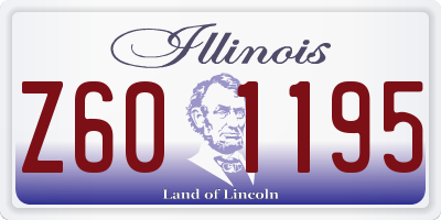IL license plate Z601195