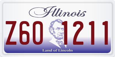 IL license plate Z601211