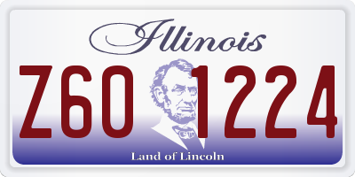 IL license plate Z601224