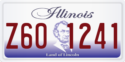 IL license plate Z601241