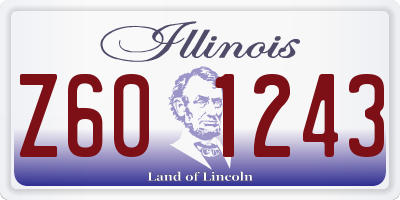 IL license plate Z601243
