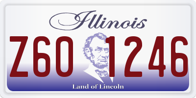 IL license plate Z601246