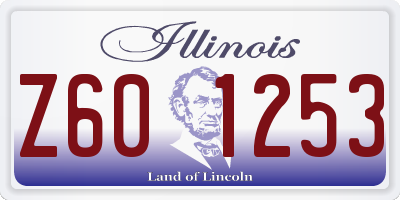 IL license plate Z601253