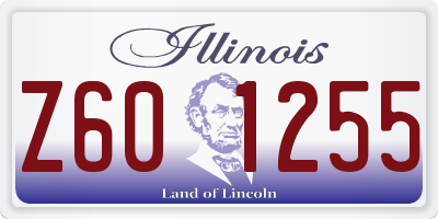 IL license plate Z601255