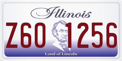 IL license plate Z601256
