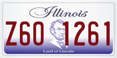 IL license plate Z601261
